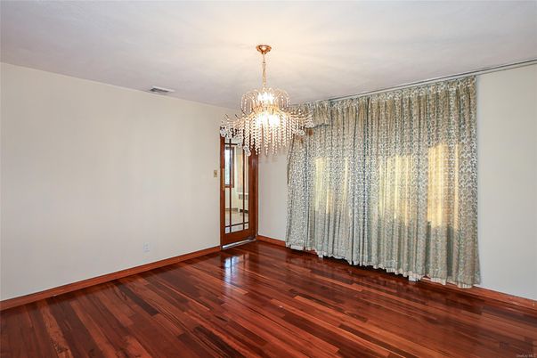 Chandelier, Empty room, Interior, Wood Texture Flooring