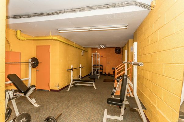 Fitness Equipment, Interior, Stone Walls