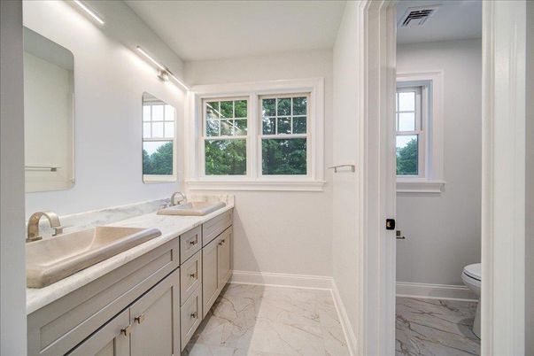 Bathroom, Dual Sink Vanities, Interior, Marble