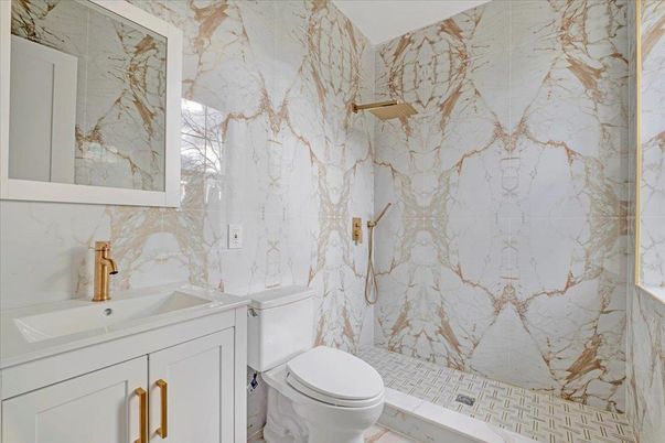 Bathroom, Interior, Marble Walls