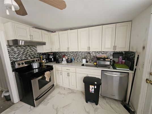 Interior, Kitchen, Marble, Stainless Steel Appliances