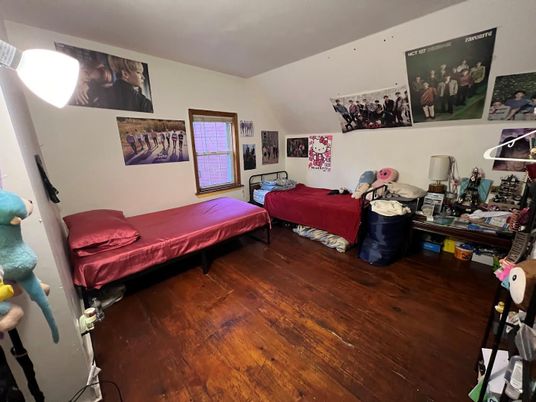 Bedroom, Interior, Wood Texture Flooring