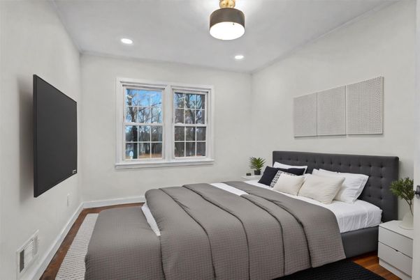 Bedroom, Interior, Recessed Lighting