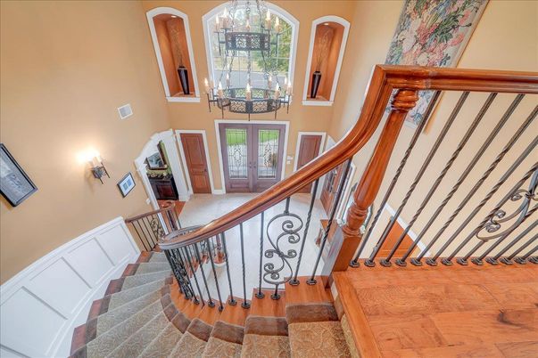 Chandelier, Interior, Wood Texture Flooring