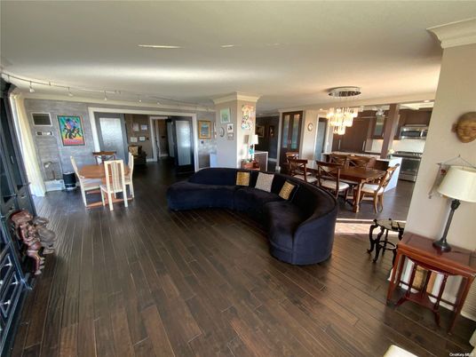 Chandelier, Dining room, Interior, Kitchen, Living room, Pendant Lights, Wood Texture Flooring