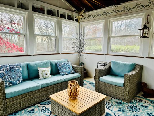 Interior, Living room, Sun Room, Wooden Beams