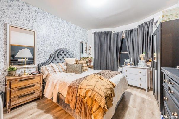Bedroom, Interior, Wood Texture Flooring