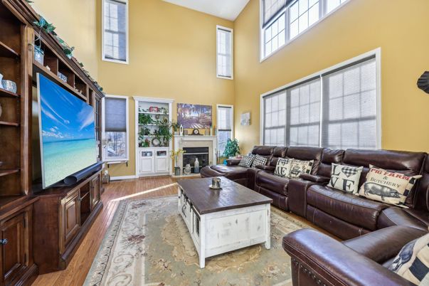 Fireplace, Interior, Living room, Wood Texture Flooring