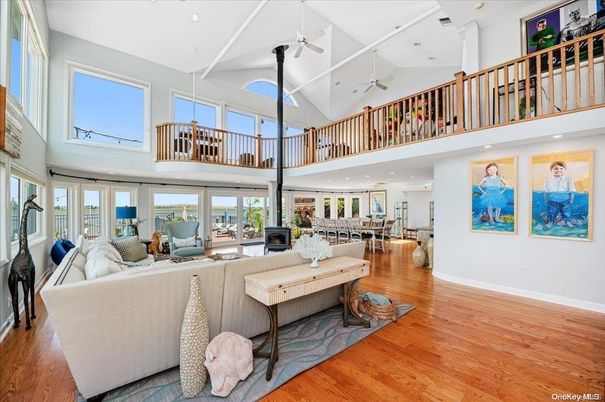 Dining room, Interior, Living room, Recessed Lighting, Wood Texture Flooring