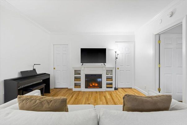Fireplace, Interior, Living room, Piano, Wood Texture Flooring
