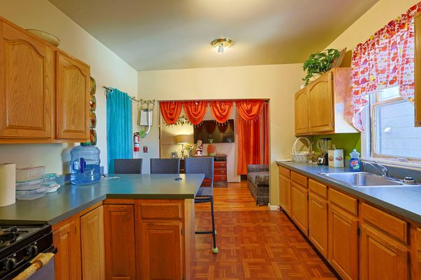 Interior, Kitchen, Wood Texture Flooring