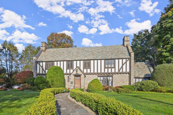 Exterior, Facade, Brick Facade, Tudor Revival