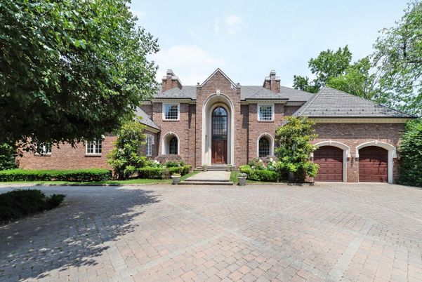 Attached, Exterior, Facade, Brick Facade, French Provincial