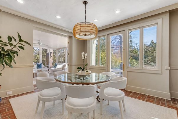 Dining room, Interior, Living room, Pendant Lights, Recessed Lighting