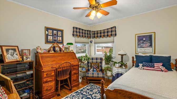 Bedroom, Home Office, Interior, Wood Texture Flooring