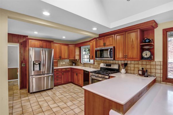 Interior, Kitchen, Recessed Lighting, Stainless Steel Appliances