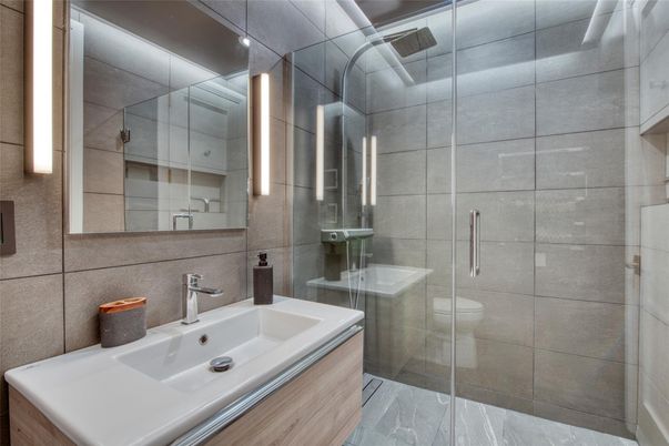 Bathroom, Glass Shower, Interior