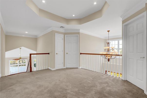 Chandelier, Empty room, Interior, Recessed Lighting
