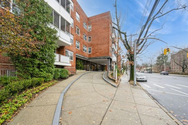 Exterior, Facade, Brick Facade, Condo Building