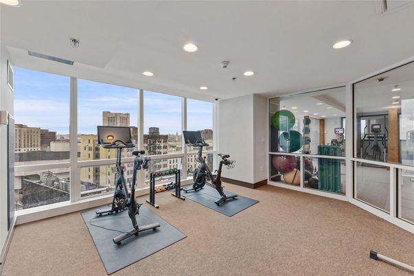 Fitness Equipment, Interior, Recessed Lighting