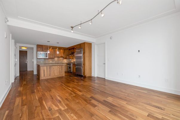 Interior, Kitchen, Pendant Lights, Stainless Steel Appliances, Wood Texture Flooring