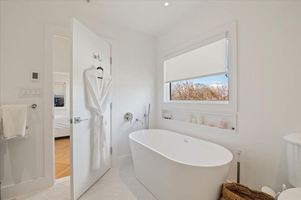 Bathroom, Free Standing Baths, Interior, Marble, Recessed Lighting