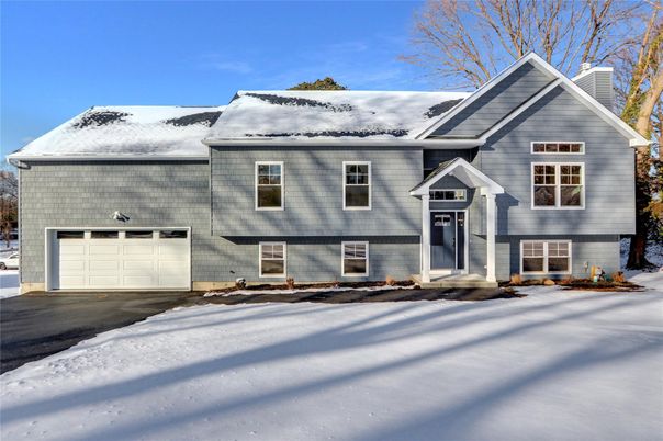 Attached, Exterior, Facade, Raised Ranch