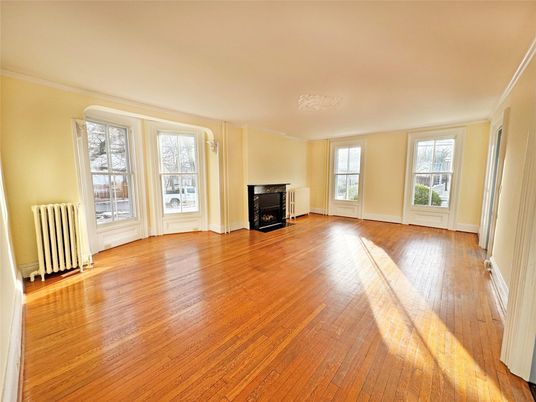 Empty room, Fireplace, Interior, Wood Texture Flooring