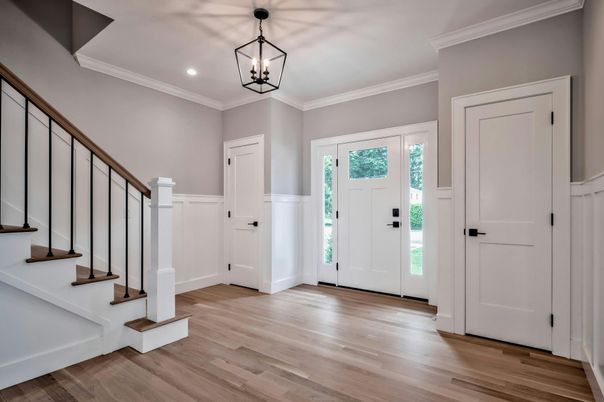 Interior, Pendant Lights, Recessed Lighting, Wood Texture Flooring