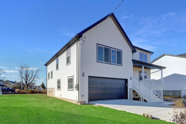 Attached, Backyard, Exterior, Facade, Farmhouse