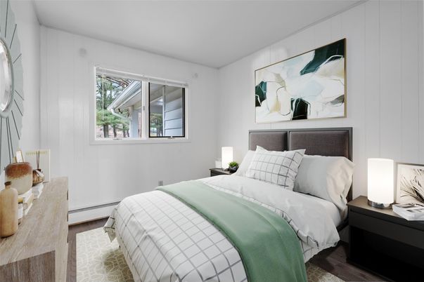 Bedroom, Interior, Wood Texture Flooring
