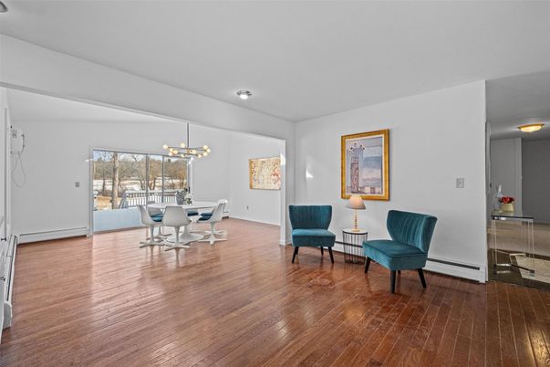 Dining room, Interior, Wood Texture Flooring