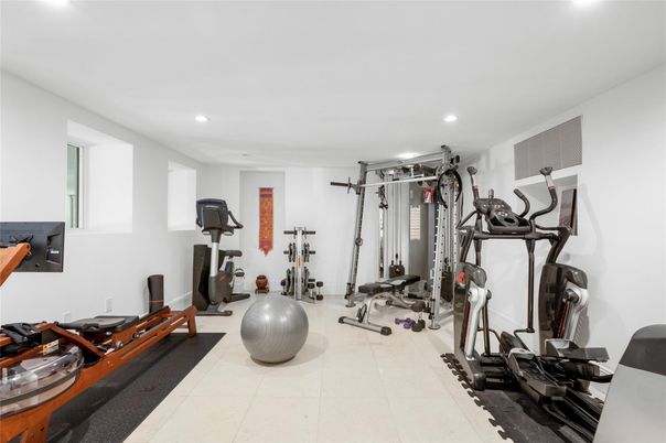 Fitness Equipment, Interior, Recessed Lighting