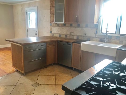 Interior, Kitchen, Wood Texture Flooring
