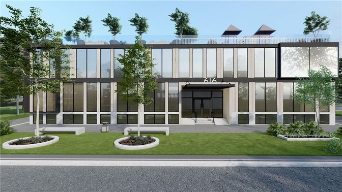Exterior, Facade, Modern