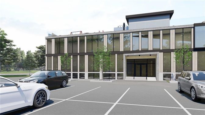 Exterior, Facade, Modern
