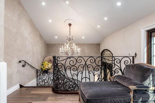 Chandelier, Interior, Recessed Lighting, Wood Texture Flooring