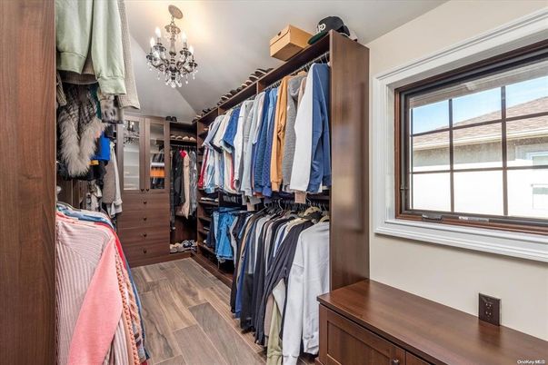 Chandelier, Interior, Walk-in Closets, Wood Texture Flooring