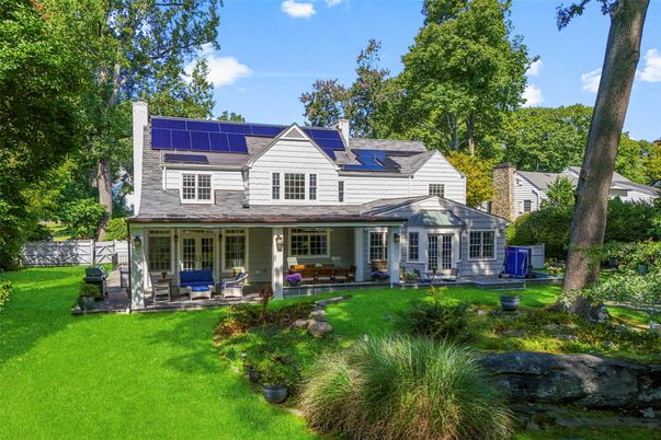 Backyard, Exterior, Facade, Solar Panels, Farmhouse