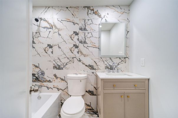 Bathroom, Interior, Marble Walls