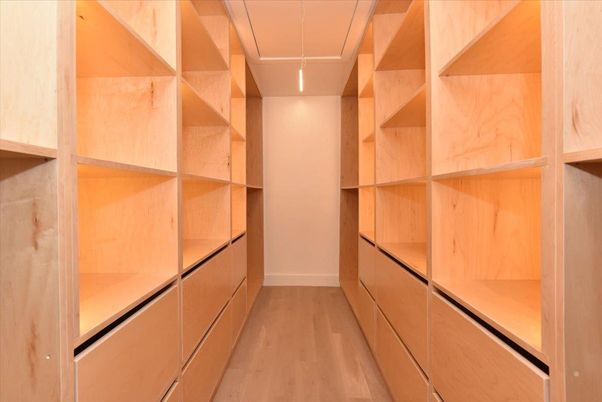 Interior, Walk-in Closets, Wood Texture Flooring