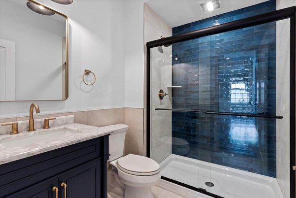 Bathroom, Glass Shower, Interior