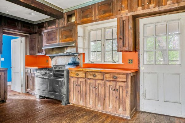 Interior, Kitchen, Wood Texture Flooring