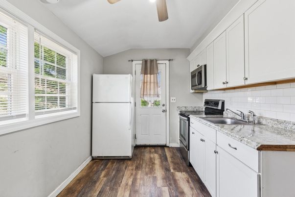 Interior, Kitchen, Wood Texture Flooring