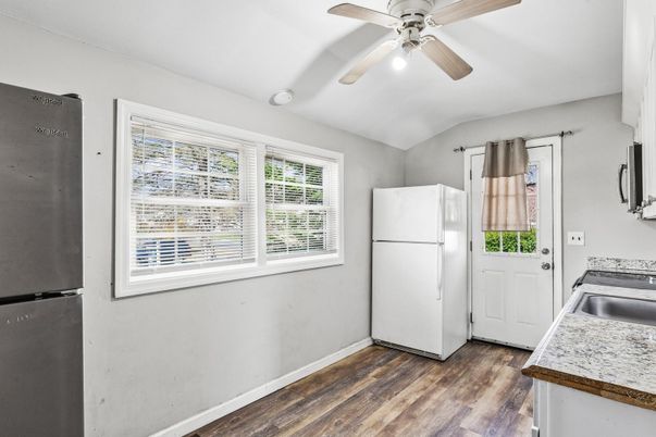 Interior, Kitchen, Wood Texture Flooring