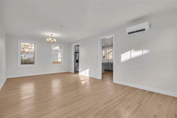 Chandelier, Empty room, Interior, Wood Texture Flooring