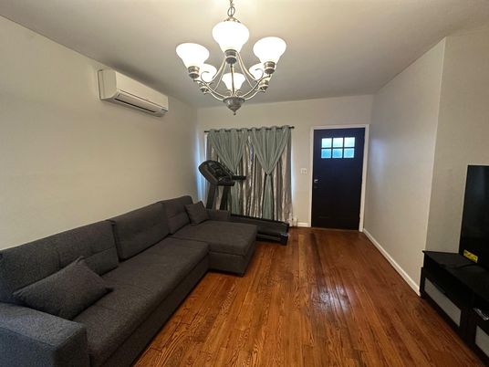 Chandelier, Interior, Living room, Wood Texture Flooring