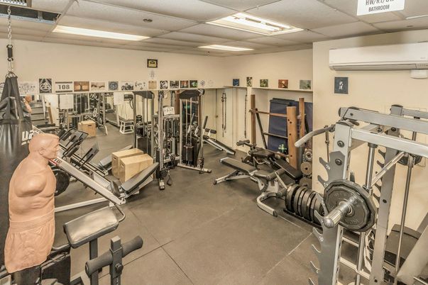 Fitness Equipment, Gym, Interior, Recessed Lighting