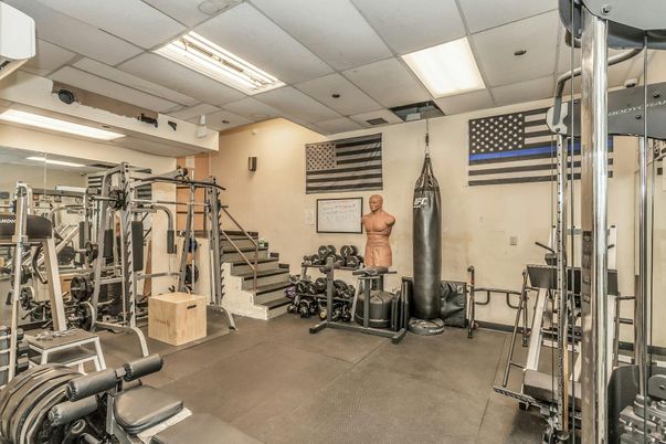 Fitness Equipment, Gym, Interior, Recessed Lighting
