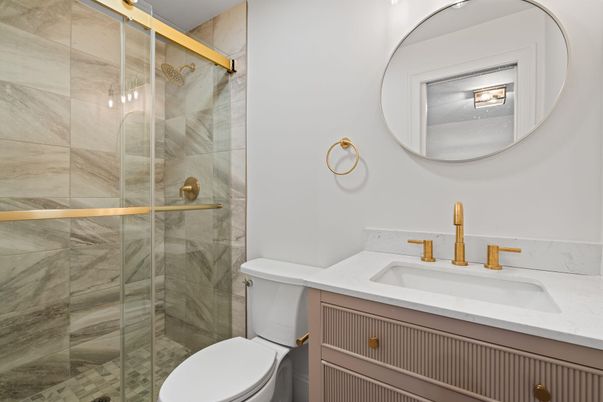 Bathroom, Glass Shower, Interior